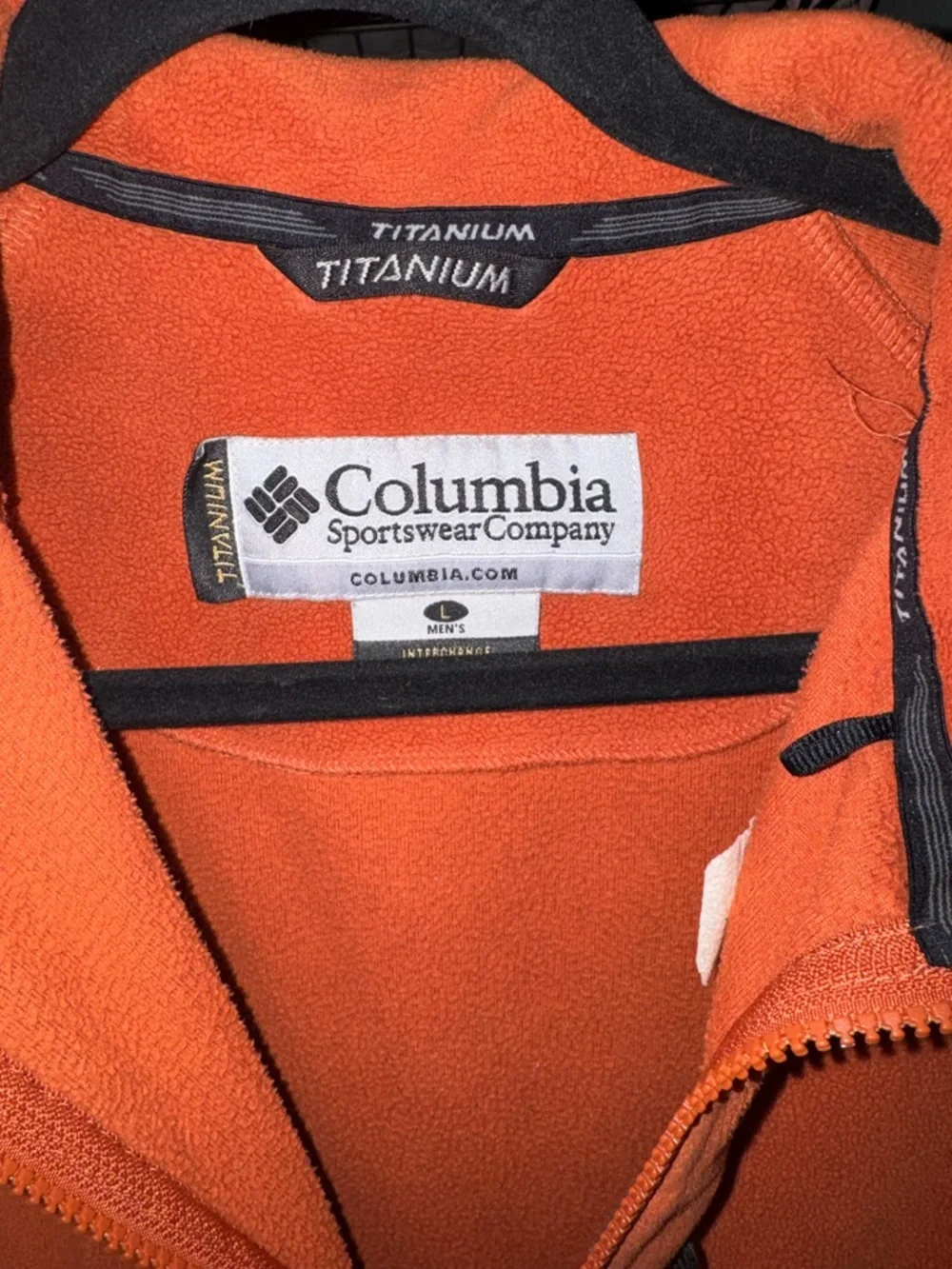 Columbia Titanium Orange Full-Zip Fleece Jacket - Picture 4 of 10